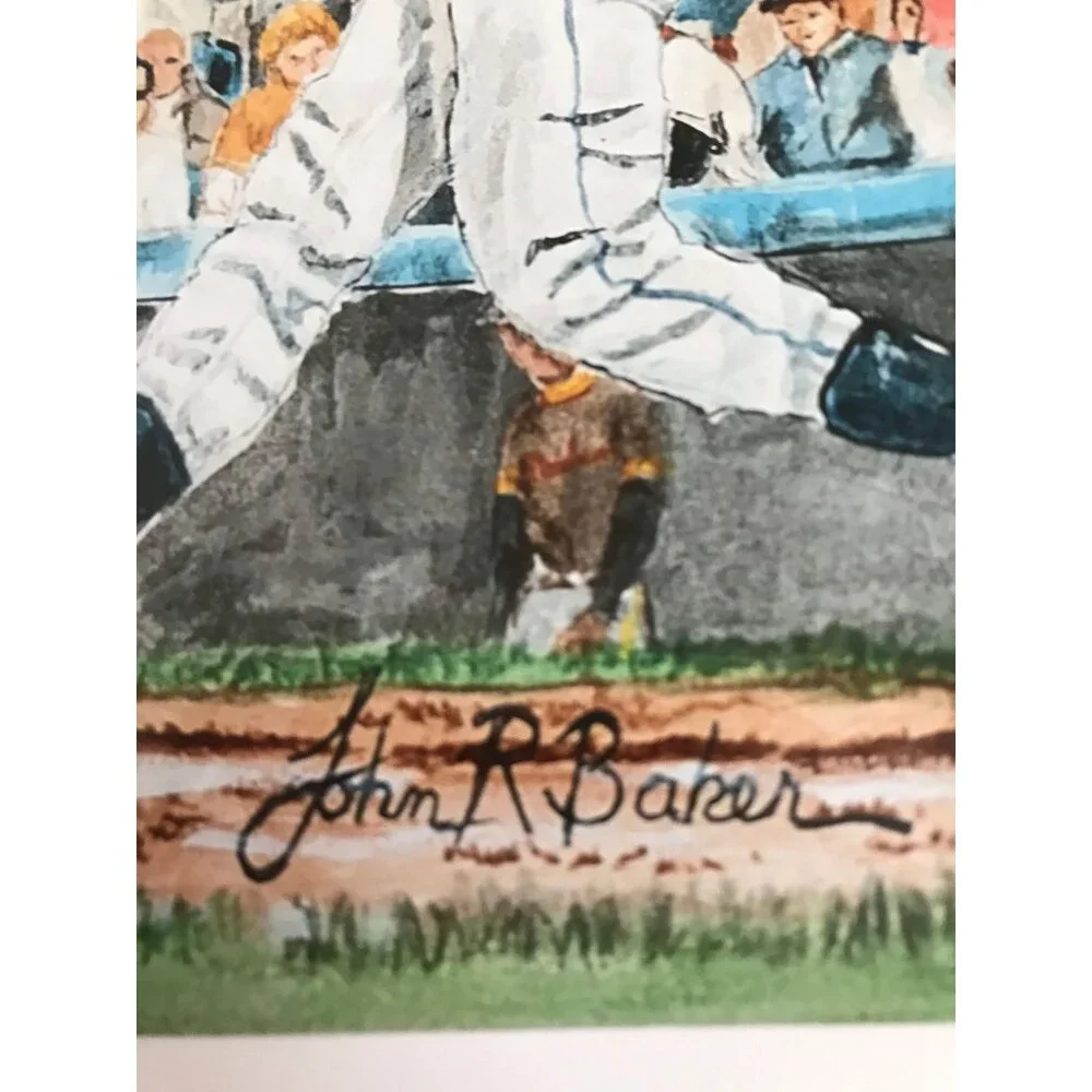 Detroit Tigers "We Win 1984" Artist For Detroit Fantasy Poster By John R. Baker - Picture 3 of 3